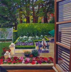 Geraniums At The Window