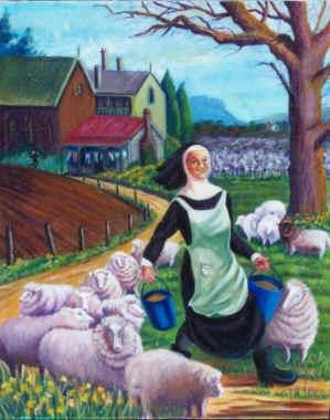 Sister Sophie With Her Flock